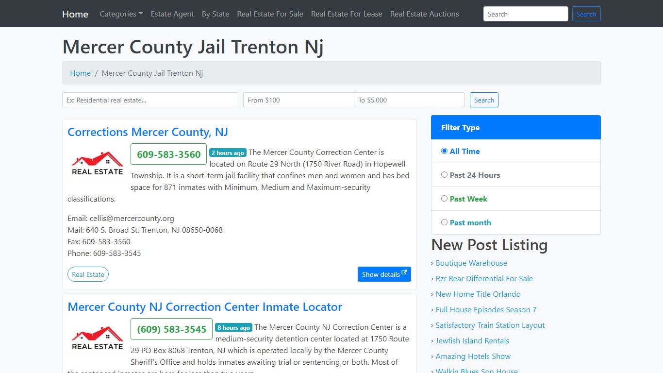 Mercer County Jail Trenton Nj - real-estate-us.info